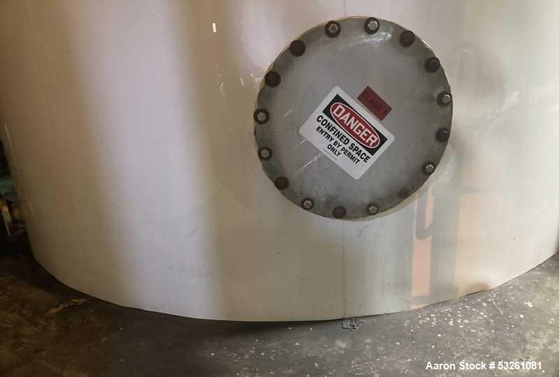 Used Approx. 7,900 Gallon Stainless Steel Mixing Tank with Pump Package – V-4319