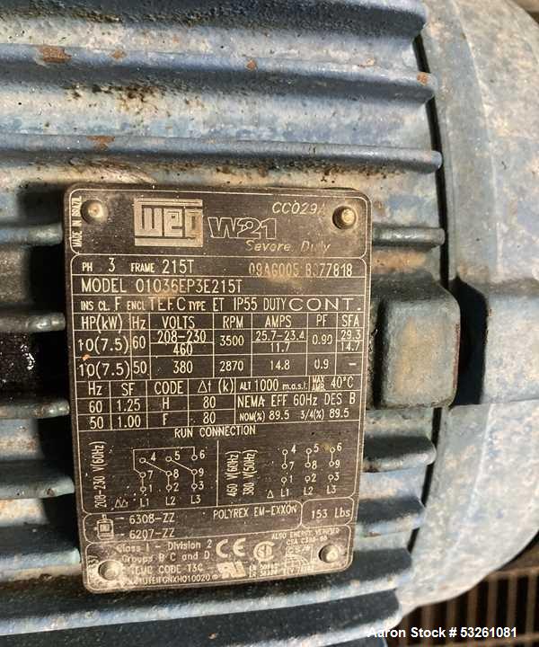Used Approx. 7,900 Gallon Stainless Steel Mixing Tank with Pump Package – V-4319