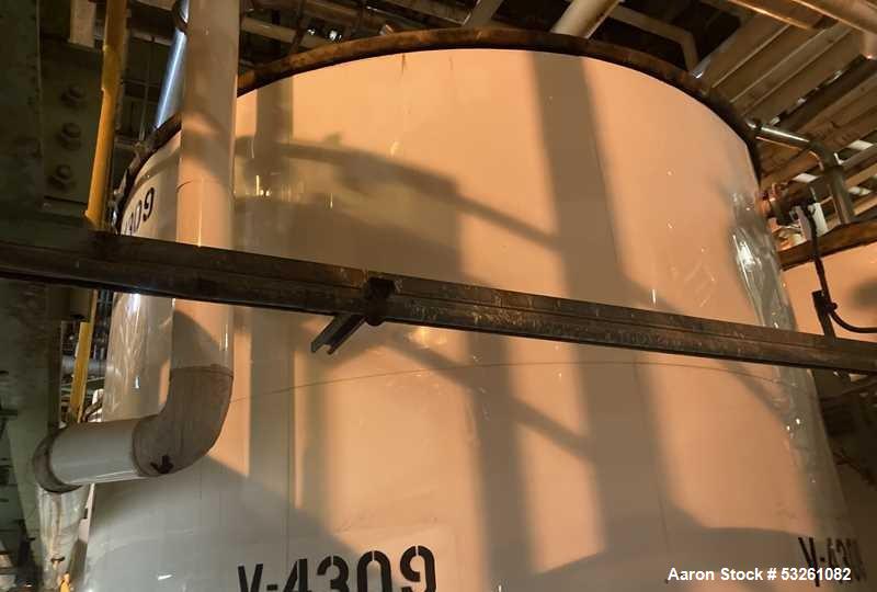 Used Approx. 7,900 Gallon 316 Stainless Steel Mixing Tank with Worthington D1012 Pump – V-4309