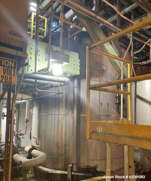 Used Approx. 7,900 Gallon 316 Stainless Steel Mixing Tank with Worthington D1011 Pump – V-4311
