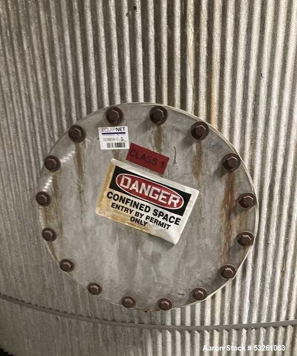 Used Approx. 7,900 Gallon 316 Stainless Steel Mixing Tank with Worthington D1011 Pump – V-4311
