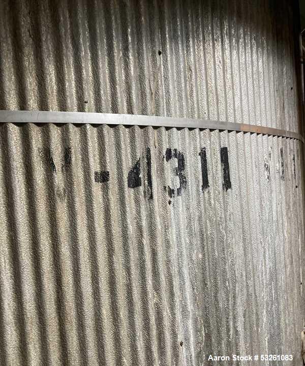 Used Approx. 7,900 Gallon 316 Stainless Steel Mixing Tank with Worthington D1011 Pump – V-4311