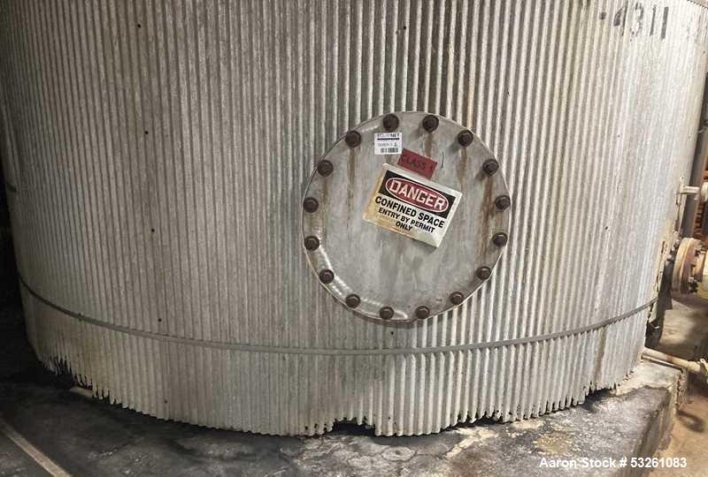 Used Approx. 7,900 Gallon 316 Stainless Steel Mixing Tank with Worthington D1011 Pump – V-4311