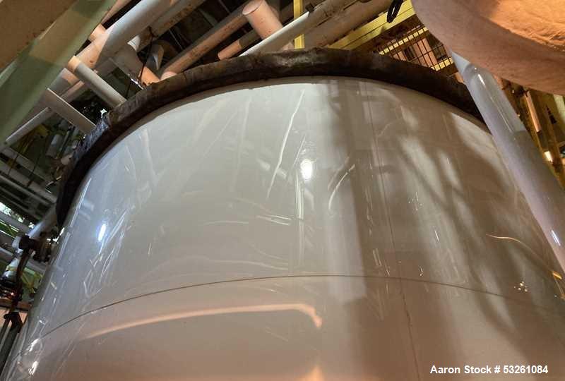 Used Approx. 7,900 Gallon 316L Stainless Steel Mixing Tank with Dual Centrifugal Pumps – V-4317