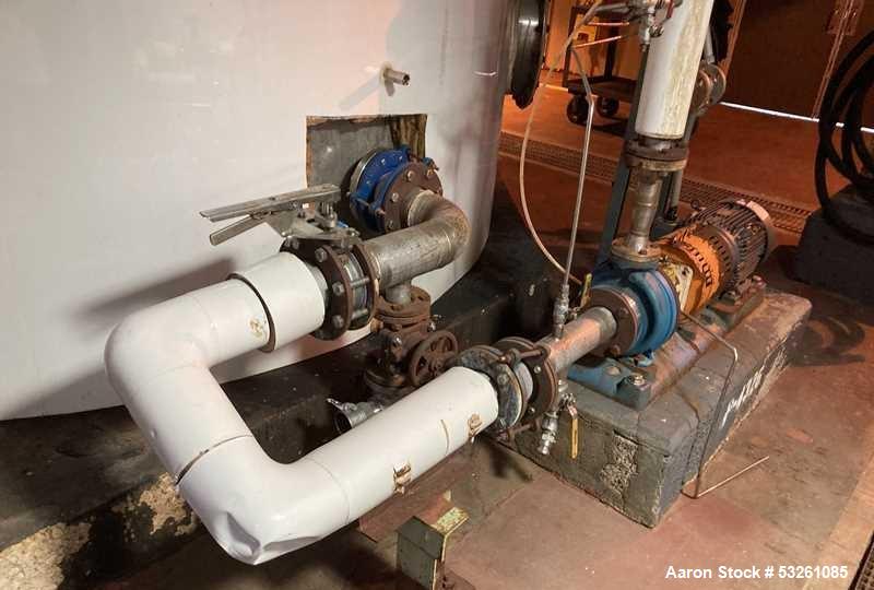 Used Approx. 7,900 Gallon 316L Stainless Steel Tank with Dual Centrifugal Pumps – V-4306