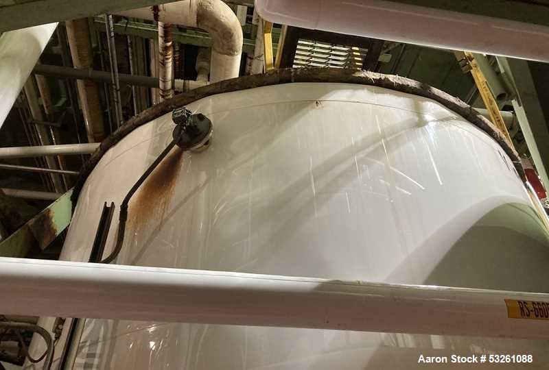 Used Approx. 7,900 Gallon 316L Stainless Steel Mixing Tank with Stainless Steel Centrifugal Pump – V-4308