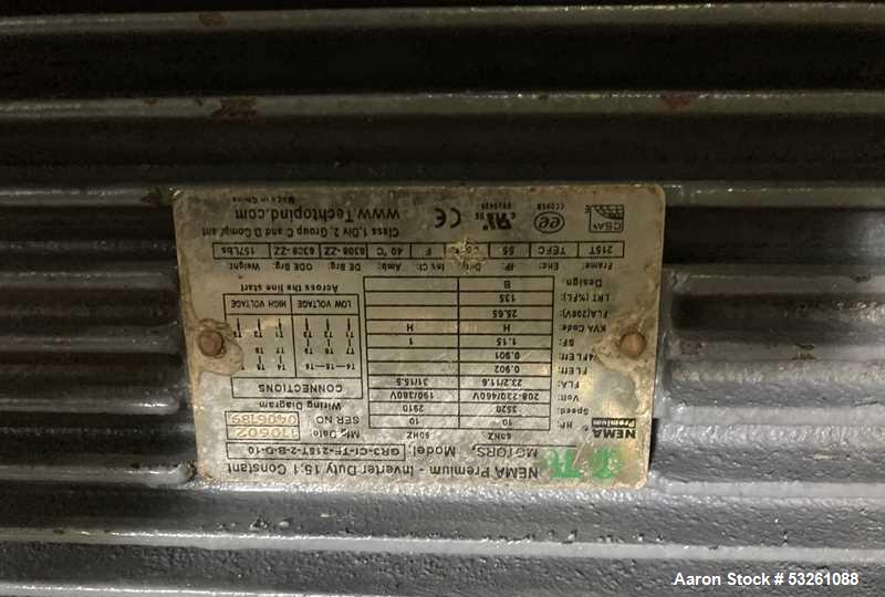 Used Approx. 7,900 Gallon 316L Stainless Steel Mixing Tank with Stainless Steel Centrifugal Pump – V-4308