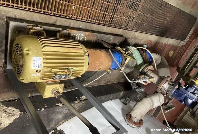 Used Approx. 7,900 Gallon Stainless Steel Mixing Tank with Chemineer Agitator and Centrifugal Pump – V-4207