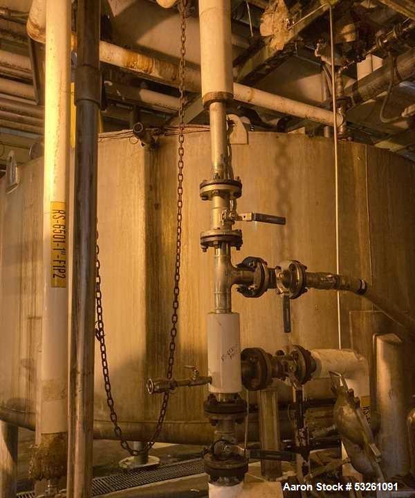 Used Approx. 5,000 Gallon Stainless Steel Tank with Centrifugal Pump – V-4302B