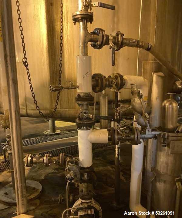 Used Approx. 5,000 Gallon Stainless Steel Tank with Centrifugal Pump – V-4302B