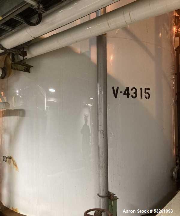 Used Approx. 7,900 Gallon 316 Stainless Steel Mixing Tank with Worthington Pump – V-4315
