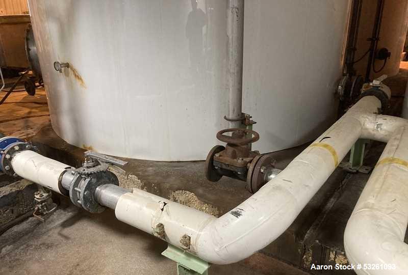 Used Approx. 7,900 Gallon 316 Stainless Steel Mixing Tank with Worthington Pump – V-4315