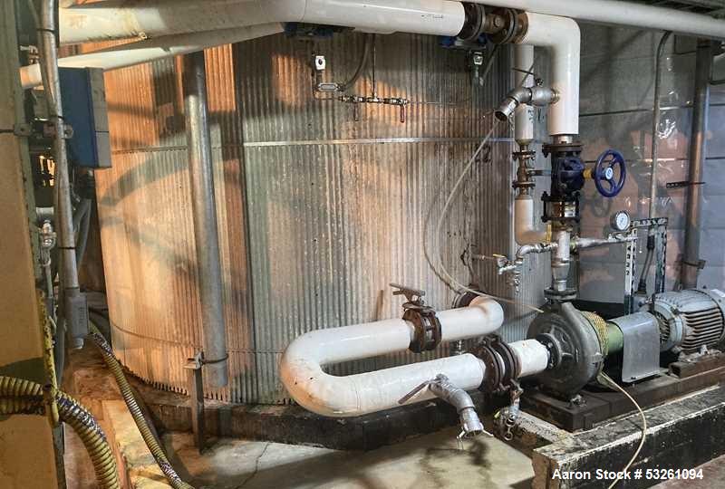 Used Approx. 7,900 Gallon 316 Stainless Steel Mixing Tank with Worthington D1012 Pump – V-4322