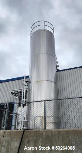 6000 Gallon Tank. Jacketed, Insulated, Stainless Steel with Mixer.