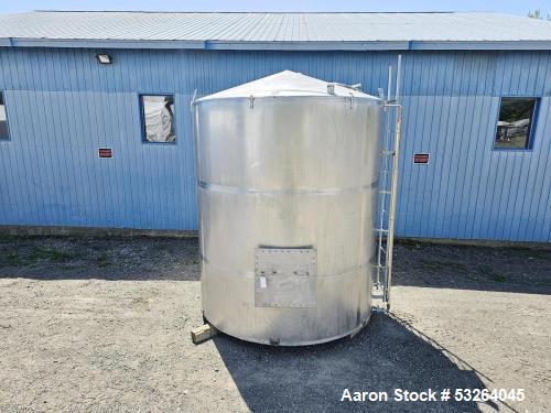 Used 5,000 Gallon Stainless Steel Tank – Food Grade Process Vessel with Manway Access