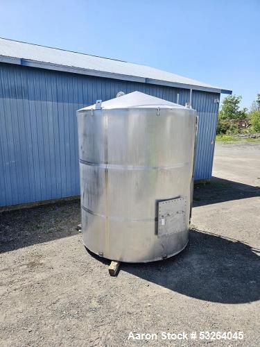 Used 5,000 Gallon Stainless Steel Tank – Food Grade Process Vessel with Manway Access