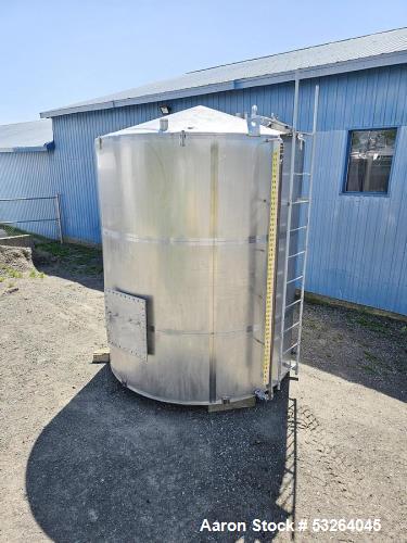 Used 5,000 Gallon Stainless Steel Tank – Food Grade Process Vessel with Manway Access