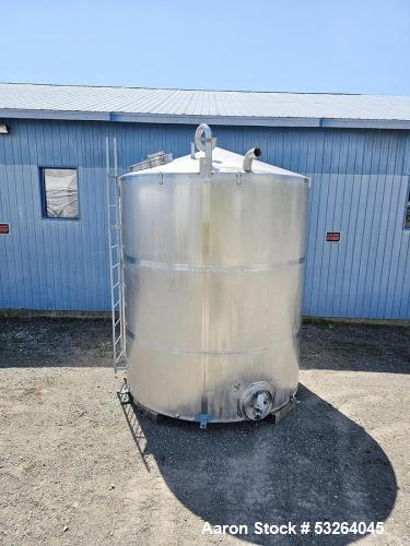 Used 5,000 Gallon Stainless Steel Tank – Food Grade Process Vessel with Manway Access