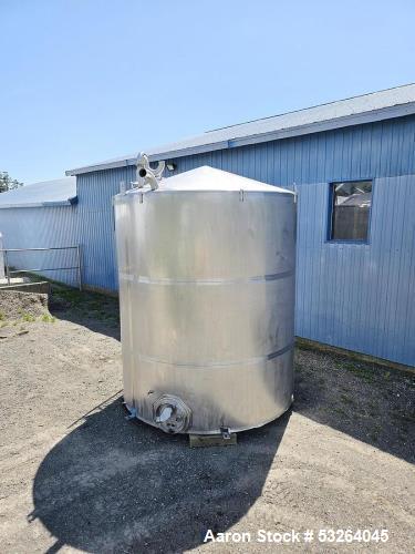 Used 5,000 Gallon Stainless Steel Tank – Food Grade Process Vessel with Manway Access