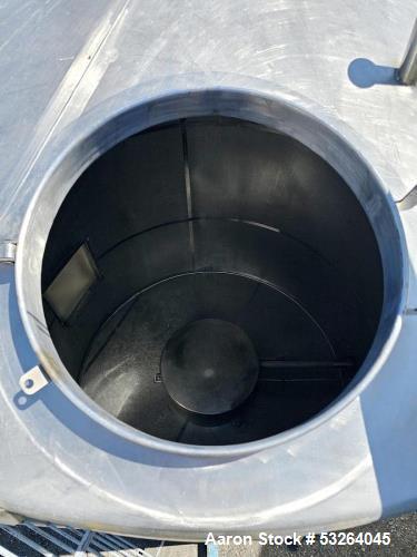 Used 5,000 Gallon Stainless Steel Tank – Food Grade Process Vessel with Manway Access