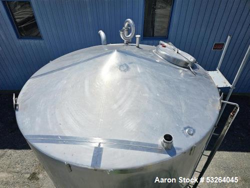 Used 5,000 Gallon Stainless Steel Tank – Food Grade Process Vessel with Manway Access