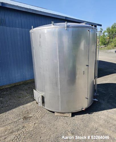 Used 5,000 Gallon Stainless Steel Tank – Sanitary Food Grade Vessel with Coil Heating & Cooling