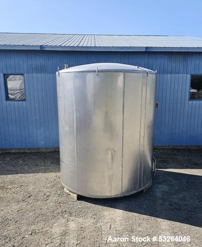 Used 5,000 Gallon Stainless Steel Tank – Sanitary Food Grade Vessel with Coil Heating & Cooling