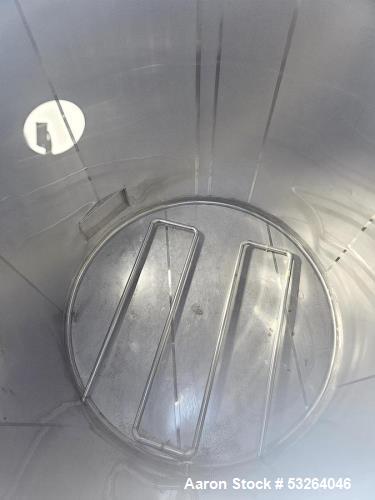 Used 5,000 Gallon Stainless Steel Tank – Sanitary Food Grade Vessel with Coil Heating & Cooling