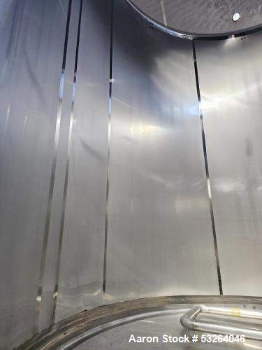 Used 5,000 Gallon Stainless Steel Tank – Sanitary Food Grade Vessel with Coil Heating & Cooling