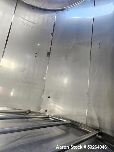 Used 5,000 Gallon Stainless Steel Tank – Sanitary Food Grade Vessel with Coil Heating & Cooling