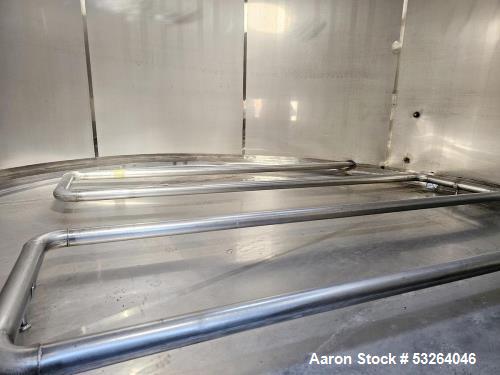 Used 5,000 Gallon Stainless Steel Tank – Sanitary Food Grade Vessel with Coil Heating & Cooling