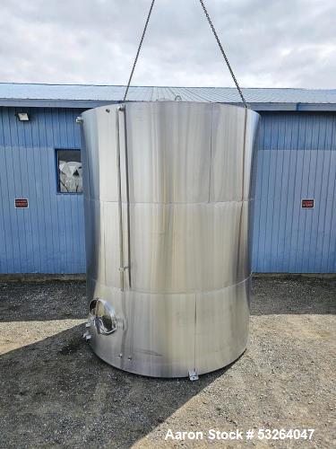 Unused 6,000 Gallon Stainless Steel Tank – 304 SS Insulated Vessel with CIP Spray Ball & Dual Discharge