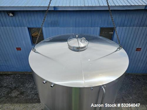 Unused 6,000 Gallon Stainless Steel Tank – 304 SS Insulated Vessel with CIP Spray Ball & Dual Discharge