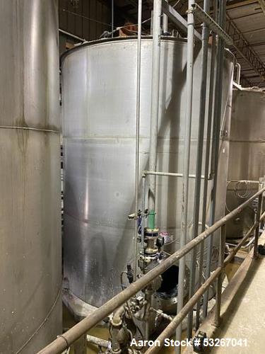 Wolfe Mechanical approximately 12,600 gallon 304L stainless steel vertical mix t