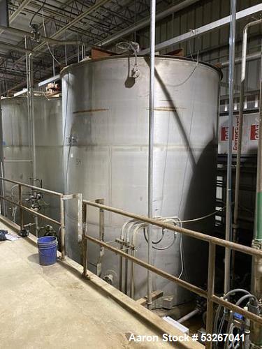 Wolfe Mechanical approximately 12,600 gallon 304L stainless steel vertical mix t