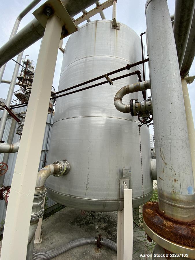 Used 8,800 Gallon Advanced Vessel Stainless Steel Vertical Tank – 10' x 15', Built 2017
