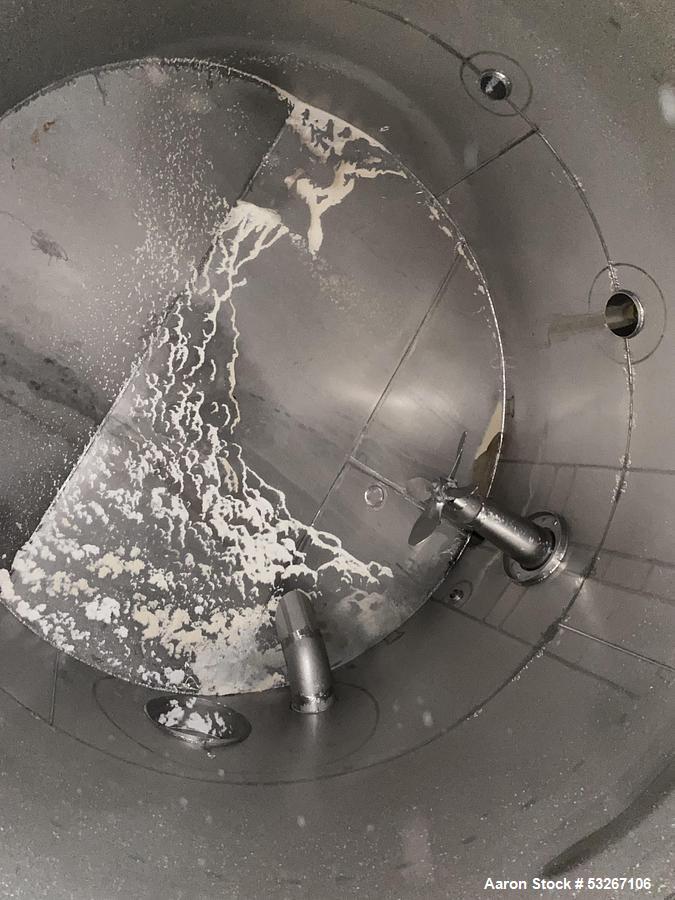 Used 14,000 Gallon 316L Stainless Steel Vertical Tank – Erected Steel Products, API-650, Side Agitator