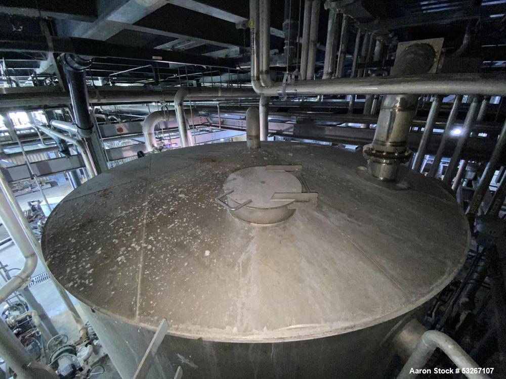 Used 14,000 Gallon 316L Stainless Steel Vertical Tank – Erected Steel Products, API-650, Built 2012