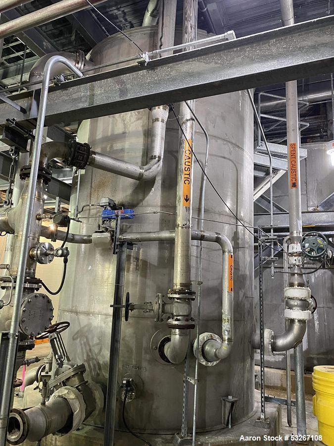Used 9,000 Gallon 316L Stainless Steel Vertical Tank – Erected Steel Products, API-650, Built 2012
