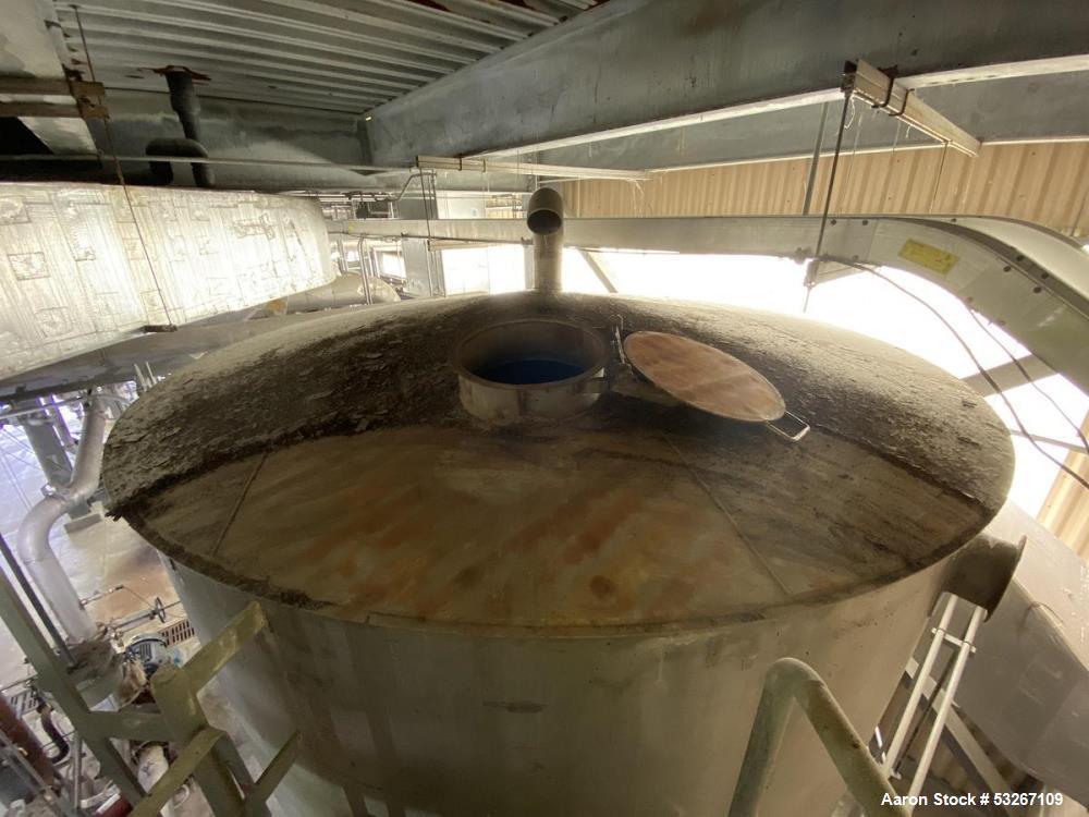 Used 16,000 Gallon 316L Stainless Steel Vertical Tank – Erected Steel Products, API-650, Built 2012