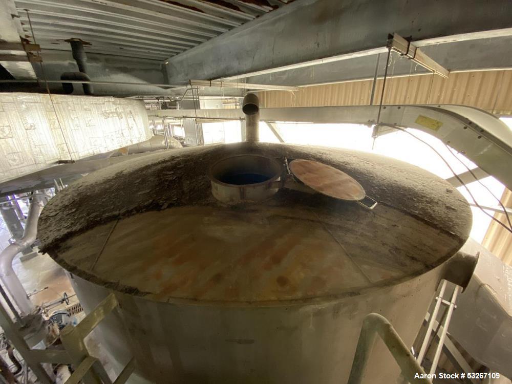 Used 16,000 Gallon 316L Stainless Steel Vertical Tank – Erected Steel Products, API-650, Built 2012