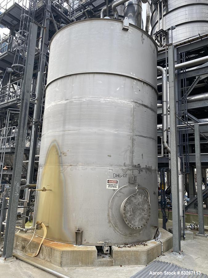 Used 19,600 Gallon 316L Stainless Steel Vertical Tank – Fabricators & Carolina Integrated, API-650, Built 2018