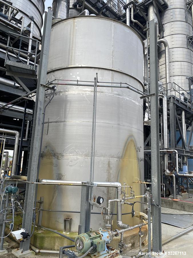 Used 19,600 Gallon 316L Stainless Steel Vertical Tank – Fabricators & Carolina Integrated, API-650, Built 2018