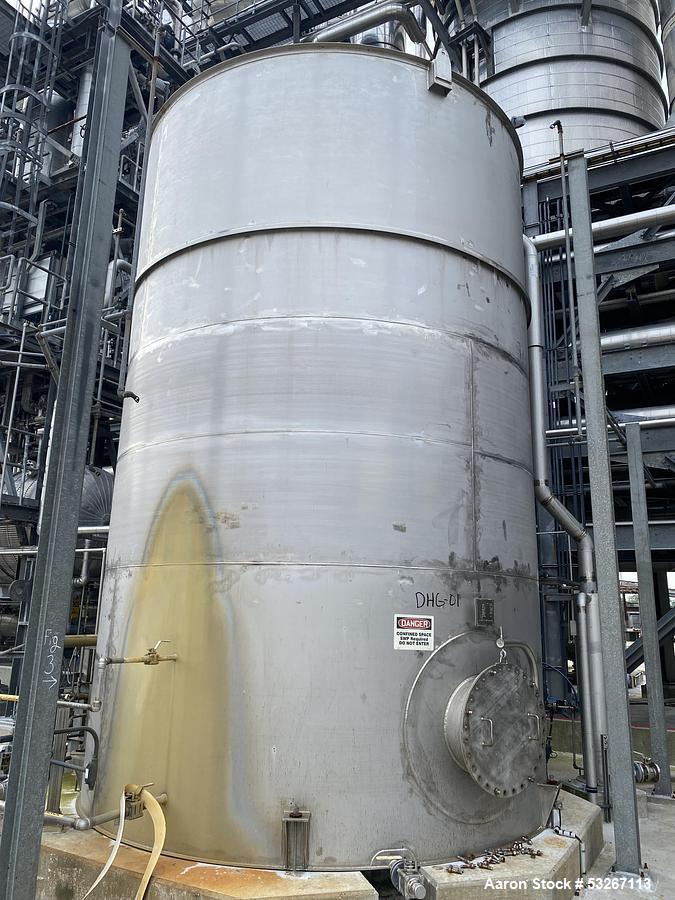 Used 19,600 Gallon 316L Stainless Steel Vertical Tank – Fabricators & Carolina Integrated, API-650, Built 2018