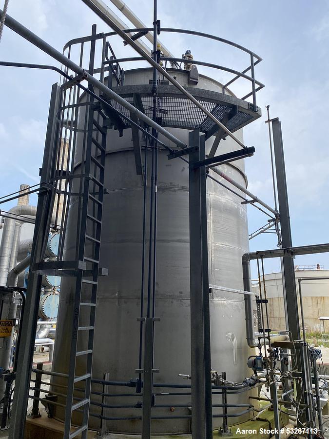 Used 19,600 Gallon 316L Stainless Steel Vertical Tank – Fabricators & Carolina Integrated, API-650, Built 2018