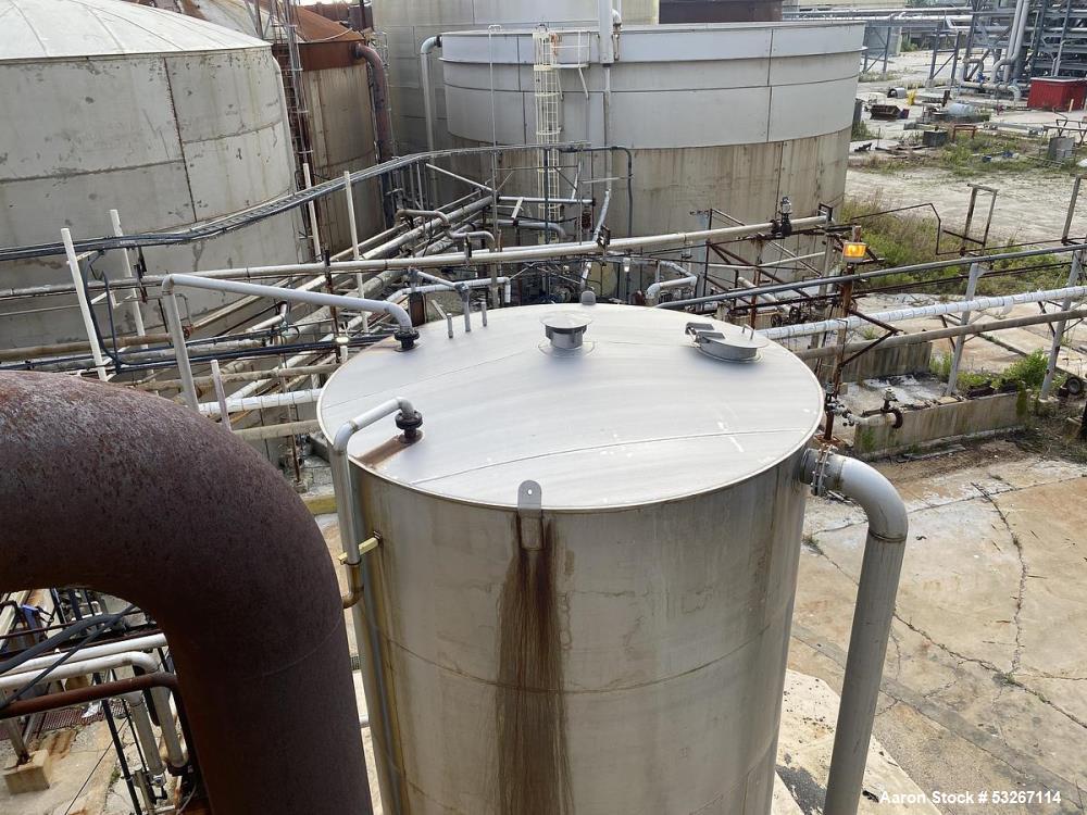 Used 22,000 Gallon 316L Stainless Steel Vertical Tank – Advance Vessel, API-650, Built 2008