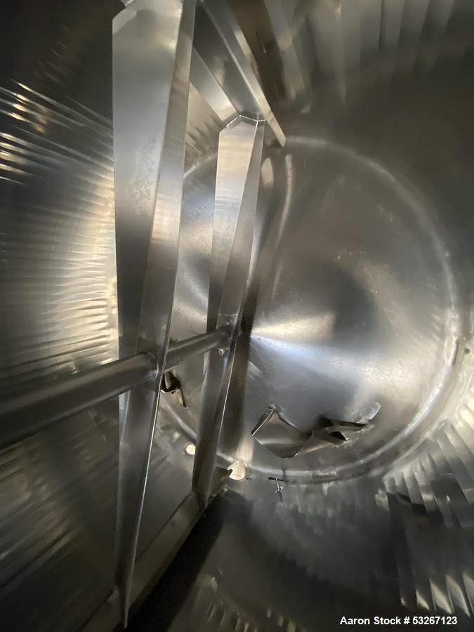 Used 5,000 Gallon Food Grade Sanitary Stainless Steel Jacketed Batch Processor | Agitated & Insulated Sweetener Tank