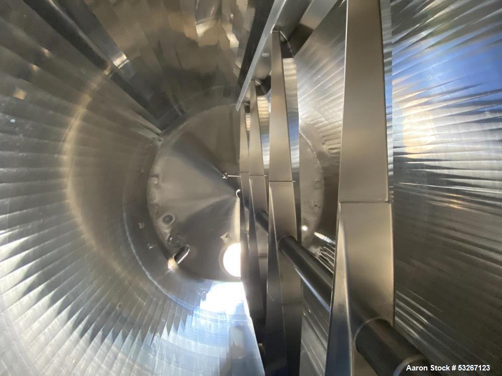 Used 5,000 Gallon Food Grade Sanitary Stainless Steel Jacketed Batch Processor | Agitated & Insulated Sweetener Tank