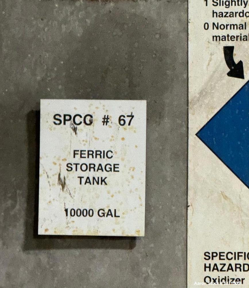 Used Stainless Steel Storage tank 10,000 gallon Capacity; Approx. 12' 6" Diameter x 12' High. Flat top and bottom.