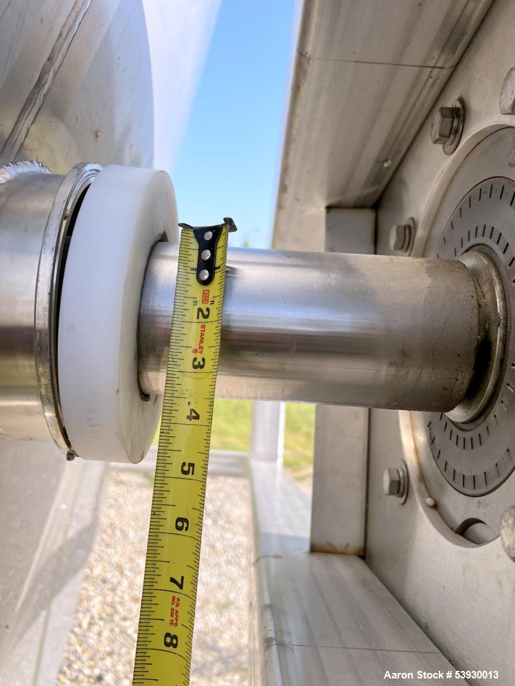 35,000 Gal Single Wall Stainless Silo Tank for Sale – 14' x 30'